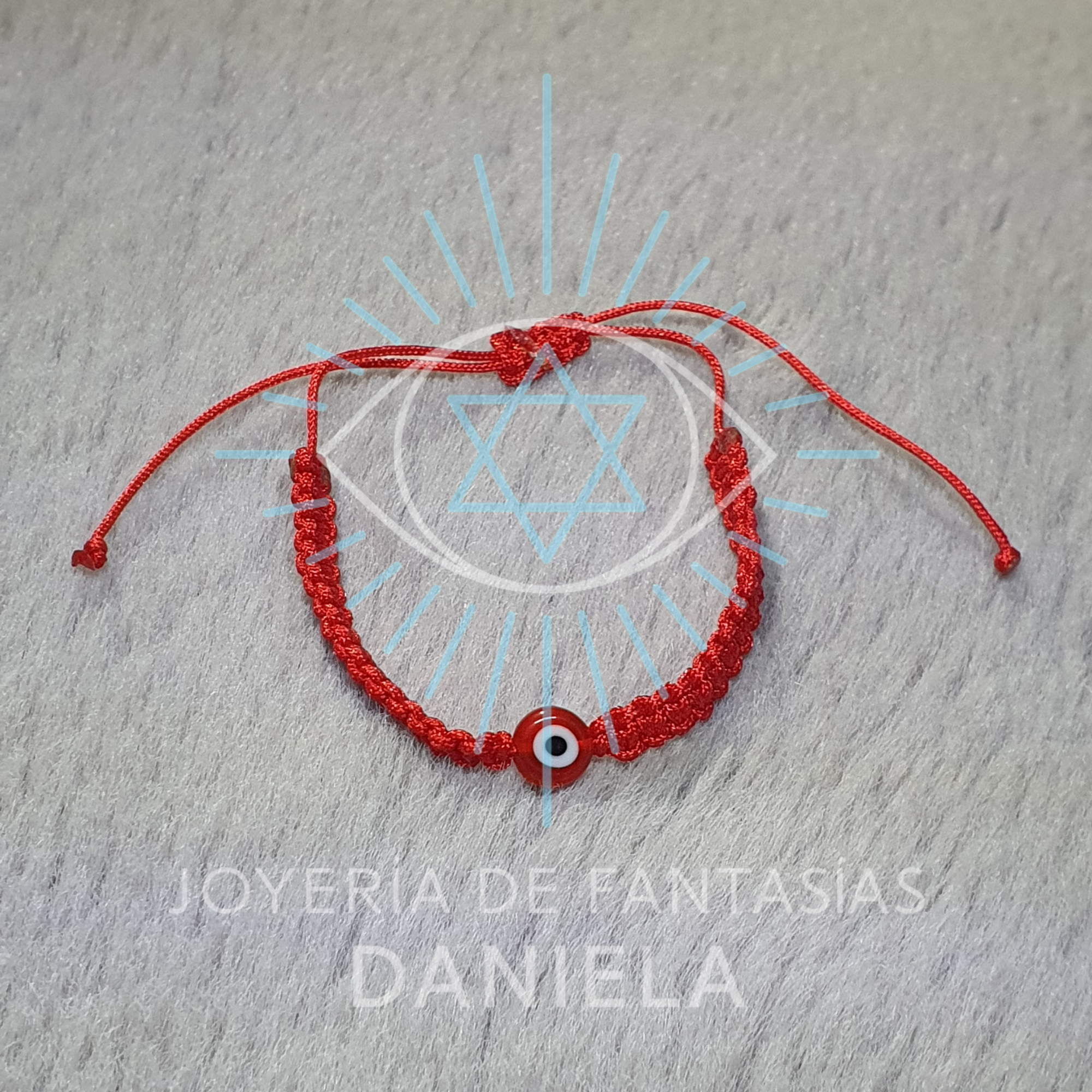 Pulsera Roja con Ojo Mini Protector: imagen 1