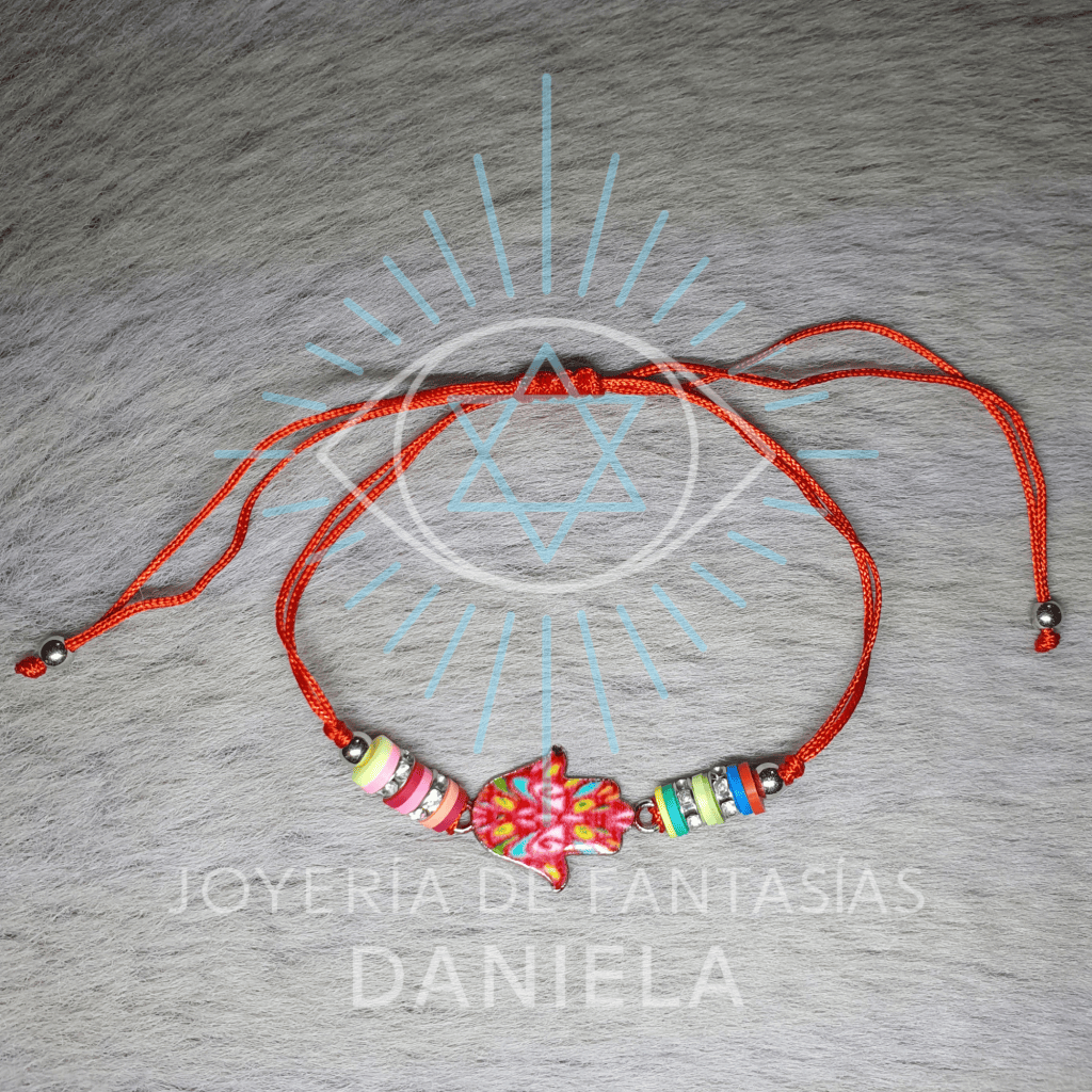 Pulsera Roja Mano de Fátima Colores