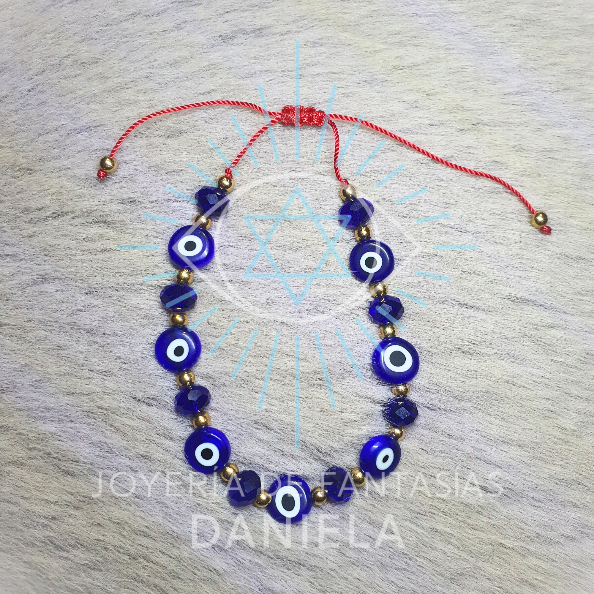 Pulsera Ojos Protectores Azul Oscuro: imagen 1
