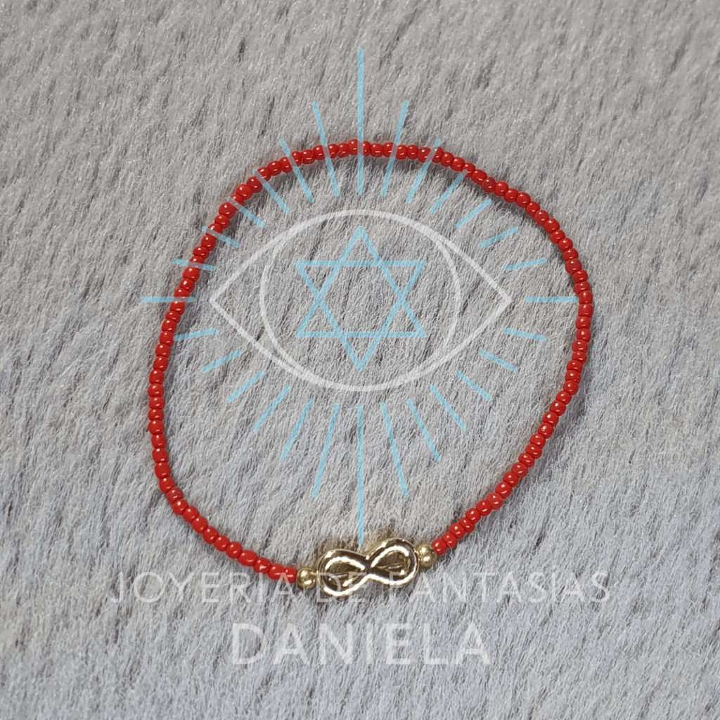 Pulsera Roja Protección con Infinito