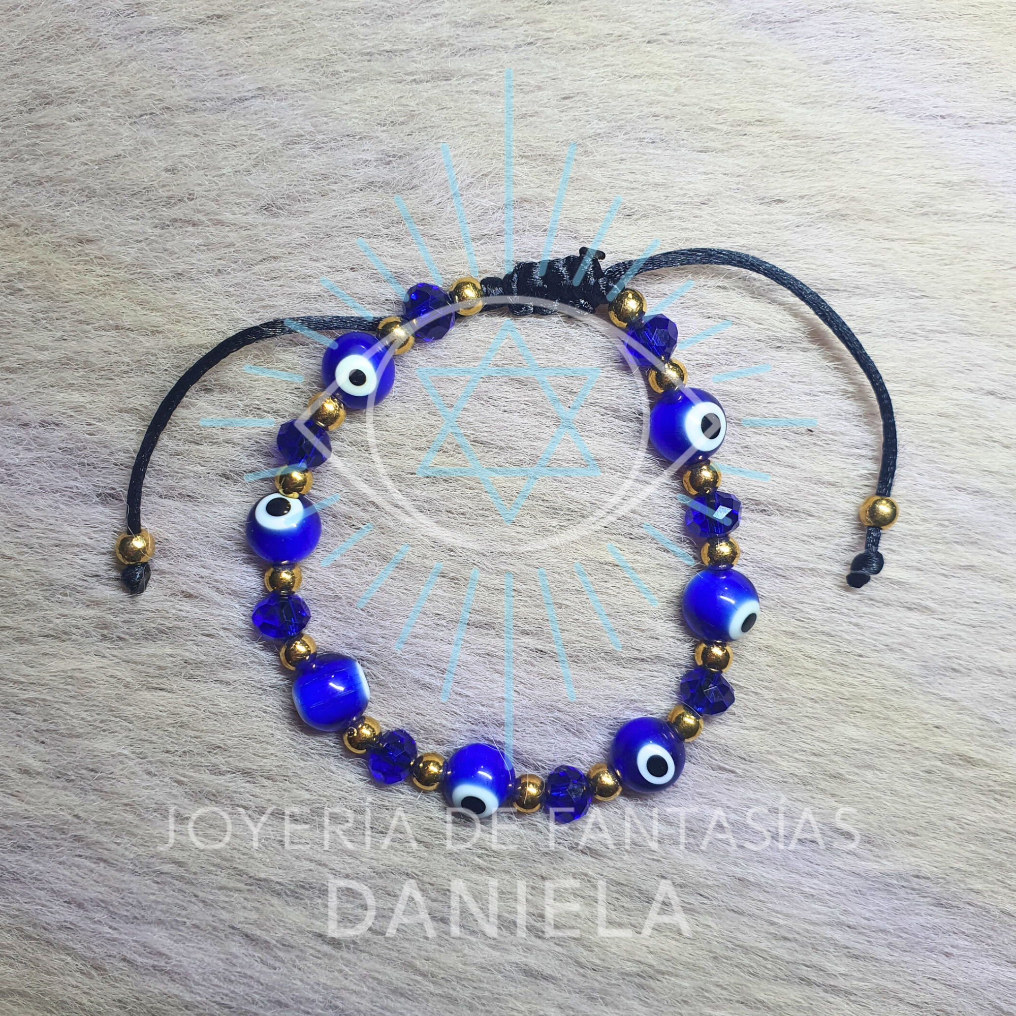 Pulsera Ojos Protectores Azul Oscuro: imagen 2