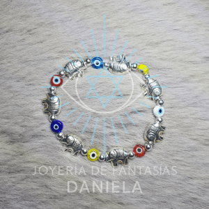 Pulsera Multicolor con Elefantes